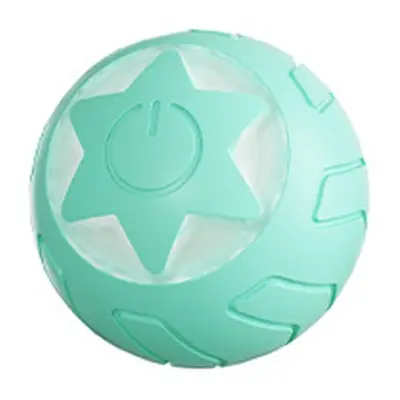 Star Rolling Ball Cats Motorized Toy Pets Teasing Toys(Light Blue)