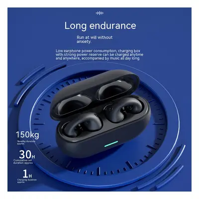 Wireless bluetooth headset 5.3 ear clip type non-in-ear wireless bluetooth sports headset super 