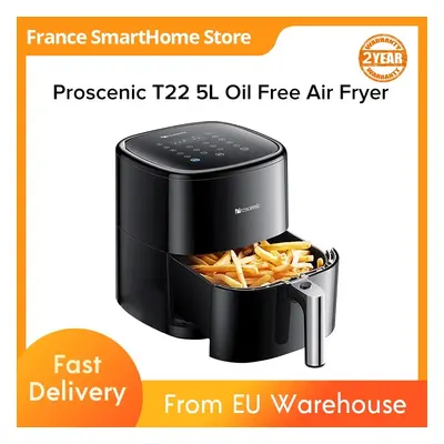 Proscenic T22 5L Electric Air Fryer without Oil Smart Kitchen Accessory Intelligent Air Fryer Ov