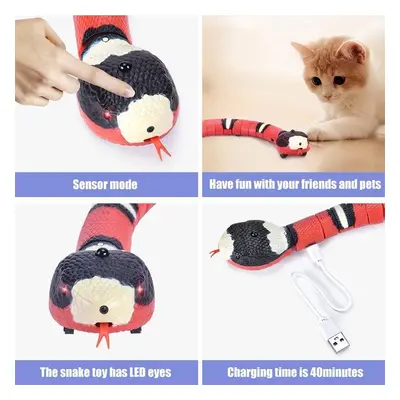 Smart Sensing Snake Electron Interactive Cat Toys