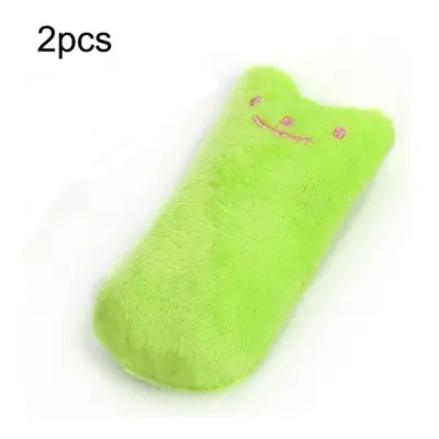 2 PCS Teeth Grinding Catnip Toys Funny Interactive Plush Cat Toy Pet Kitten Chewing Toy Claws Th