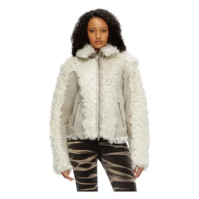 Diesel - Shearling jacket - Leather jackets - Woman - White