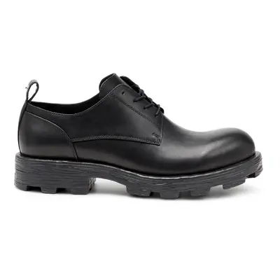 Diesel - D-Hammer-Derby shoes in textured leather - Lace Ups and Mocassins - Man - Black