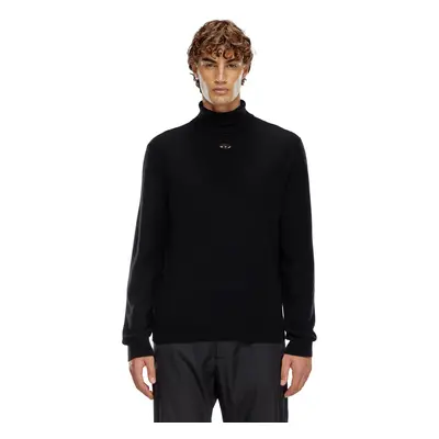 Diesel - Turtleneck jumper in wool and cashmere - Knitwear - Man - Black