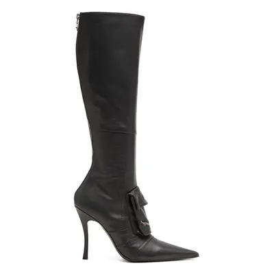 Diesel - D-Venus Pocket Hbt Boots - Knee-high boots with utility pockets - Boots - Woman - Black