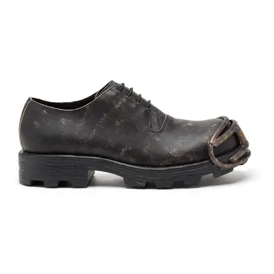 Diesel - D-Hammer-Derby shoes in treated leather - Lace Ups and Mocassins - Man - Brown