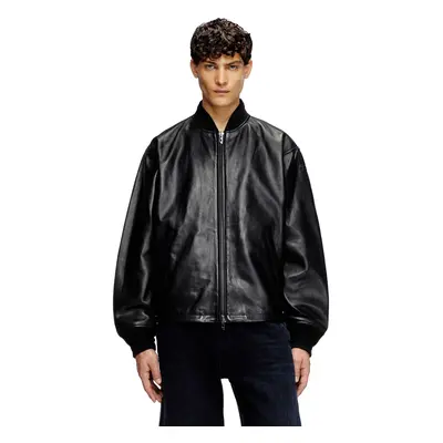 Diesel - - Leather jackets - Man - Black