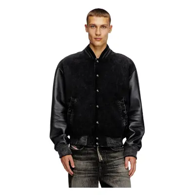 Diesel - - Leather jackets - Man - Black