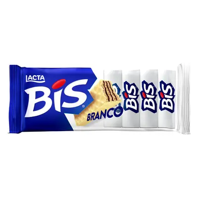 Bolacha Waffer Lacta Bis Chocolate Branco 100g