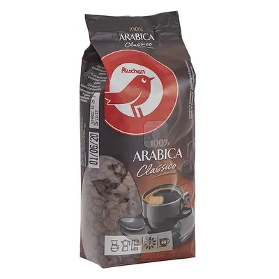 Café Auchan Em Grão Arábica Clássico Intensidade 7 250g