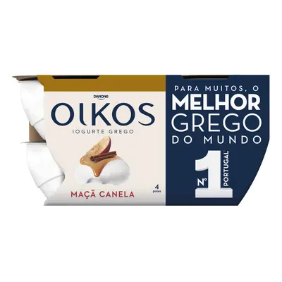 Iogurte Oikos Grego Maçã E Canela 4x110g