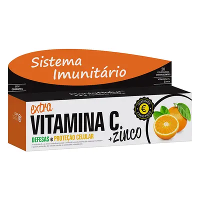 Suplemento Plantanatur Vitamina C + Zinco Efervescente 20 Comp