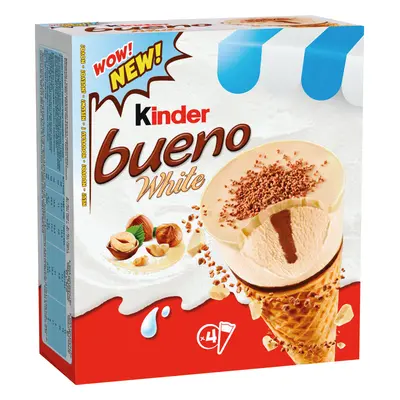 Cone Kinder Bueno White 248g (4 Un)