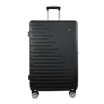 Mala De Viagem Grande Rígida Airport Preto 8 Rodas 75cm