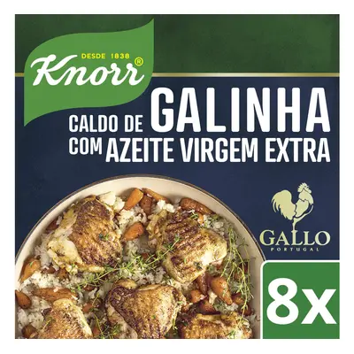 Caldo Galinha Knorr Azeite Virgem Extra Gallo 80g