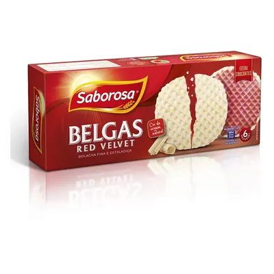 Bolacha Belgas Saborosa Red Velvet 198 G