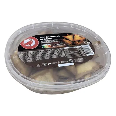 Mini Chamuças Carne Auchan Para Forno 476g