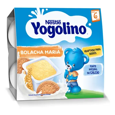 Sobremesa Nestlé Láctea Yogolino Bolacha 4x100g