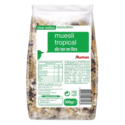 Muesli Auchan Viver Melhor Equilíbrio Tropical 500g