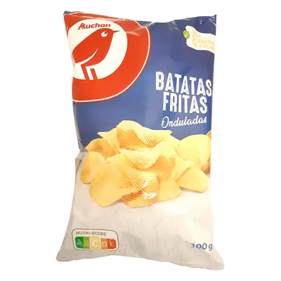 Batatas Auchan Fritas Ondulada Girassol 100g
