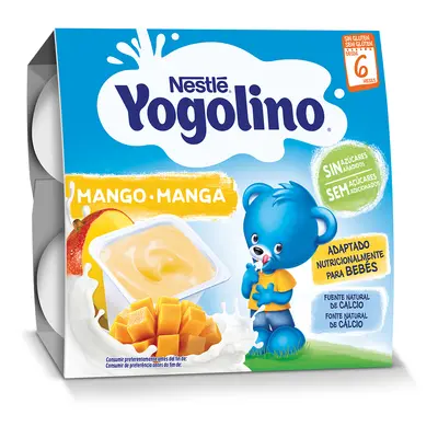 Sobremesa Láctea Nestlé Yogolino 0% Açúcar Manga 4x100g