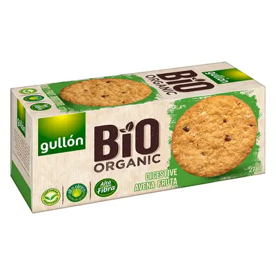 Bolacha Gullon Digestive Bio Aveia Fruta 270g