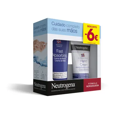 Creme Mãos Neutrogena Textura Ligeira 75ml + Creme Mãos Neutrogena Concentrado Com Perfume 50ml 