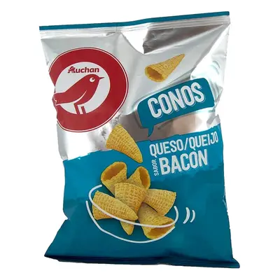 Cones Auchan Sabor Bacon E Queijo 80g