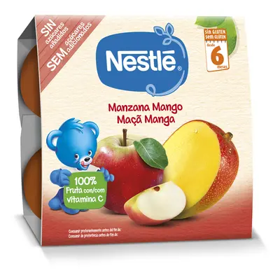 Puré Nestlé Maçã E Manga 4x100g