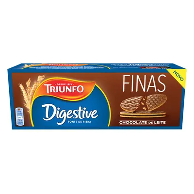 Bolacha Triunfo Digestiva Finas Chocolate Leite 170g