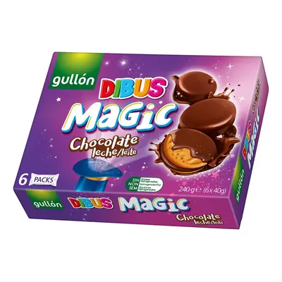 Bolachas Gullon Cobertura Chocolate Magic 6x40g