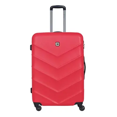 Mala De Viagem Grande Rígida Airport Vermelho 4 Rodas 75cm