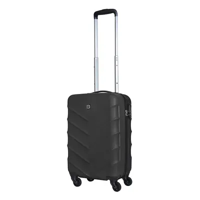 Mala De Cabine Rígida Airport Preto 4 Rodas 55cm