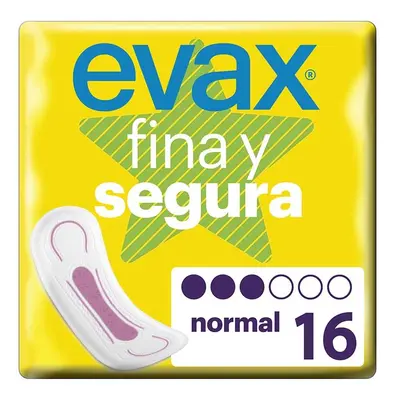 Pensos Higiénicos Fina E Segura Normal Evax 16 Un