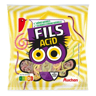 Gomas Auchan Fils Acidas 180g