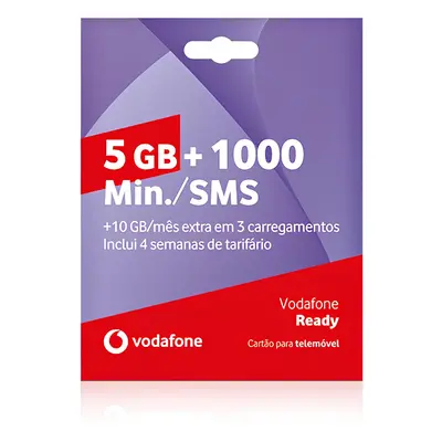 Cartão Vodafone Ready 5gb