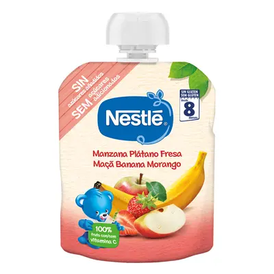 Pacotinho Fruta Nestlé Maçãbanana E Morango 90g