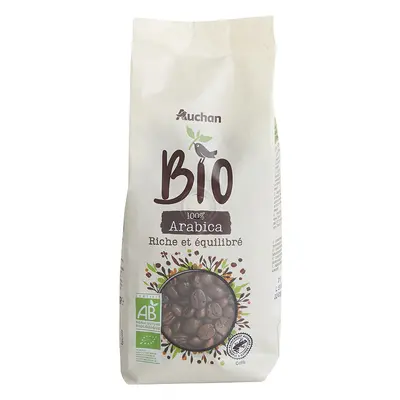 Café Auchan Em Grão Bio Intensidade 8-10 250g