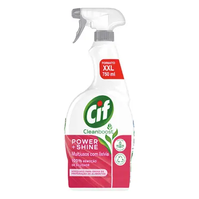 Detergente Cif Limpeza Spray Power&shine 750ml