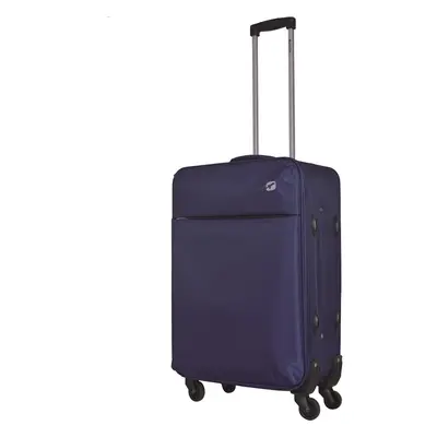 Mala De Viagem Média Flexível Airport Azul 4 Rodas 65cm