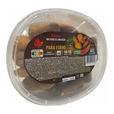 Mini Rissois E Croquetes De Carne Auchan Para Forno 600g