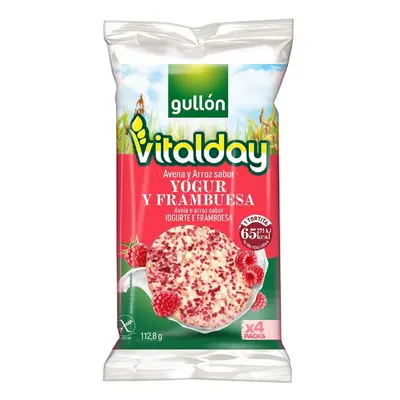 Tortitas Gullon Vitalday Arroz E Aveia Iogurte E Framboesa 112.8g