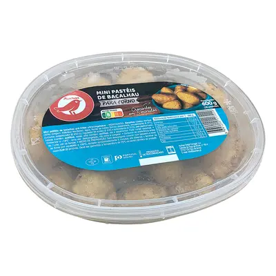 Mini Pastéis Bacalhau Auchan P/ Forno 600g