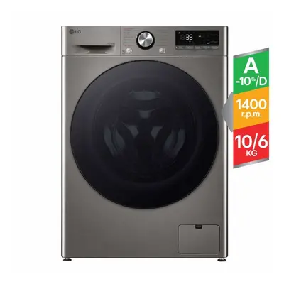 Máquina De Lavar E Secar Roupa Lg F4dr7010sgs Lava 10kg E Seca 6kg Silver