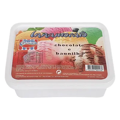 Gelado Globo Baunilha E Chocolate 1000ml