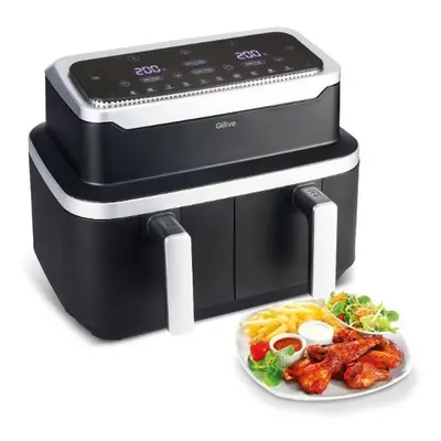 Fritadeira Sem Óleo Airfryer Qilive Q.5921 Duplo Cesto 8.4l