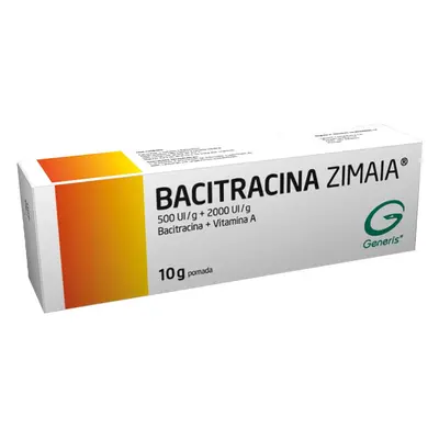 Pomada Bacitracina Zimaia 500ui/g + 2000ui/g 10g