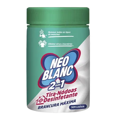 Tira Nodóas Pó Desinfetante Sem Lixivia Roupa Branca Neoblanc 1 Kg