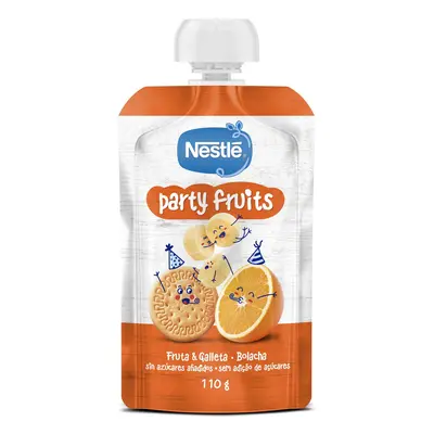 Frutas Saquetas Nestle Party Fruits E Bolacha 110g