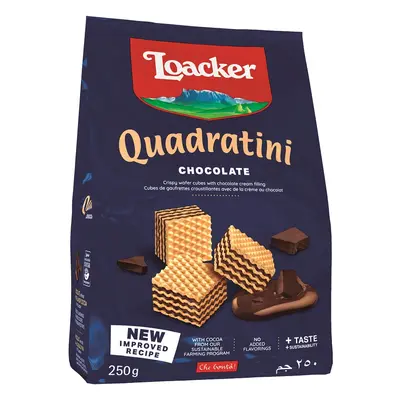 Bolacha Loacker Waffer Quadritini Cacau 250g